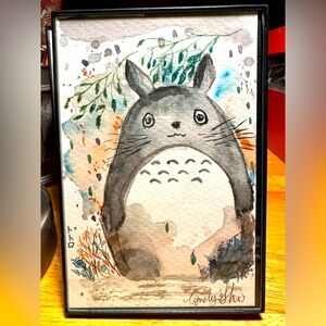 ❤️ 3 for $15 ❤️ watercolor painting totoro
